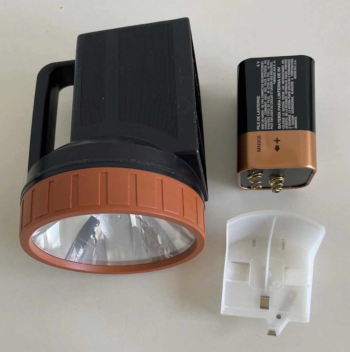 Vintage 1985 Duracell/mallory Durabeam copper Top Flashlight and Camping  Lantern Set, 2 D Cells and 1 6v Batteries Included 