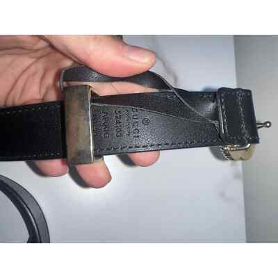 Gucci black leather belt with torch on double g buckle limited edition Gucci | Accessories | Gucci Black Leather Belt With Torch On  main image 3