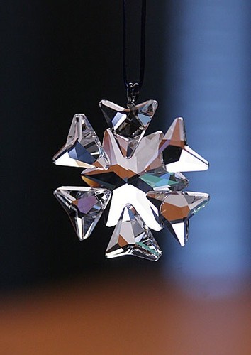 2007 swarovski~ little star snowflake mini christmas ornament