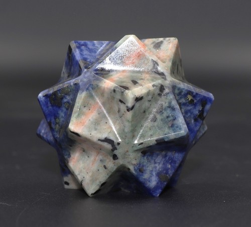50MM Blue Sodalite Merkabah Chakra Balance Healing Crystal Gemstone Energy Star - Picture 10 of 10
