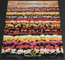1979 Print Ad Let Heaven & Nature Sing FTD Flowers Floral Florists Delivery Art