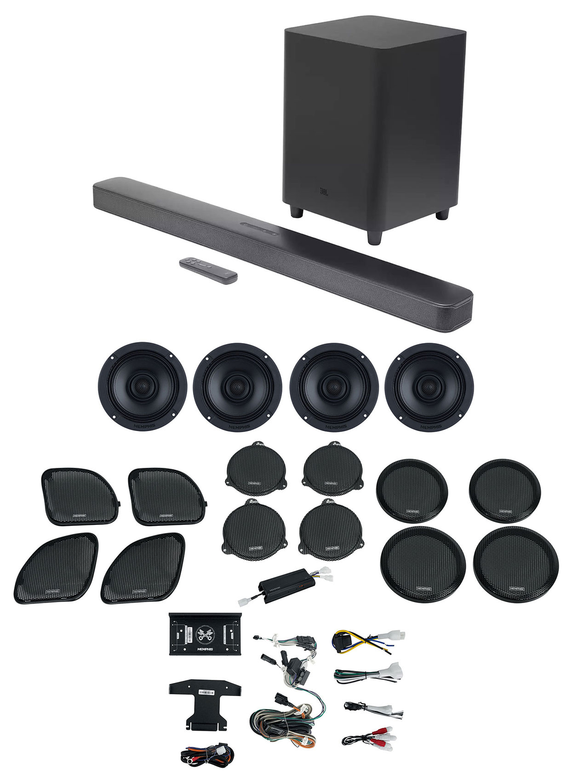 Memphis MXAHDPRO4 2014 Уличныедорожные динамики Harley DavidsonДомашняя звуковая панель