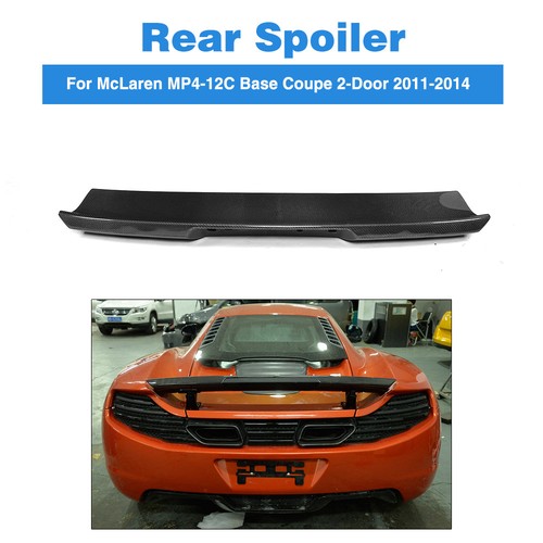 carbon fiber car rear spoiler black fit for mclaren mp4-12c