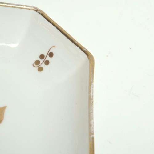 Royal Copenhagen Brown Iris Pattern 711 Octagonal Porcelain Dish Signed - Picture 5 of 8