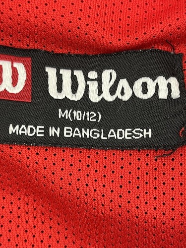 Vintage Wilson Full Zip Windbreaker Jacket Womens Size M Removable Sleeves Black - Picture 7 of 9