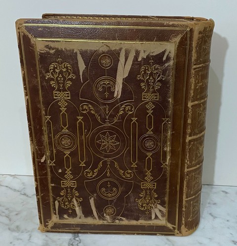 1846 HARPER & BROTHERS COMPLETE ILLUMINATED BIBLE - OLD AND NEW TESTAMENTS - Imagen 9 de 14