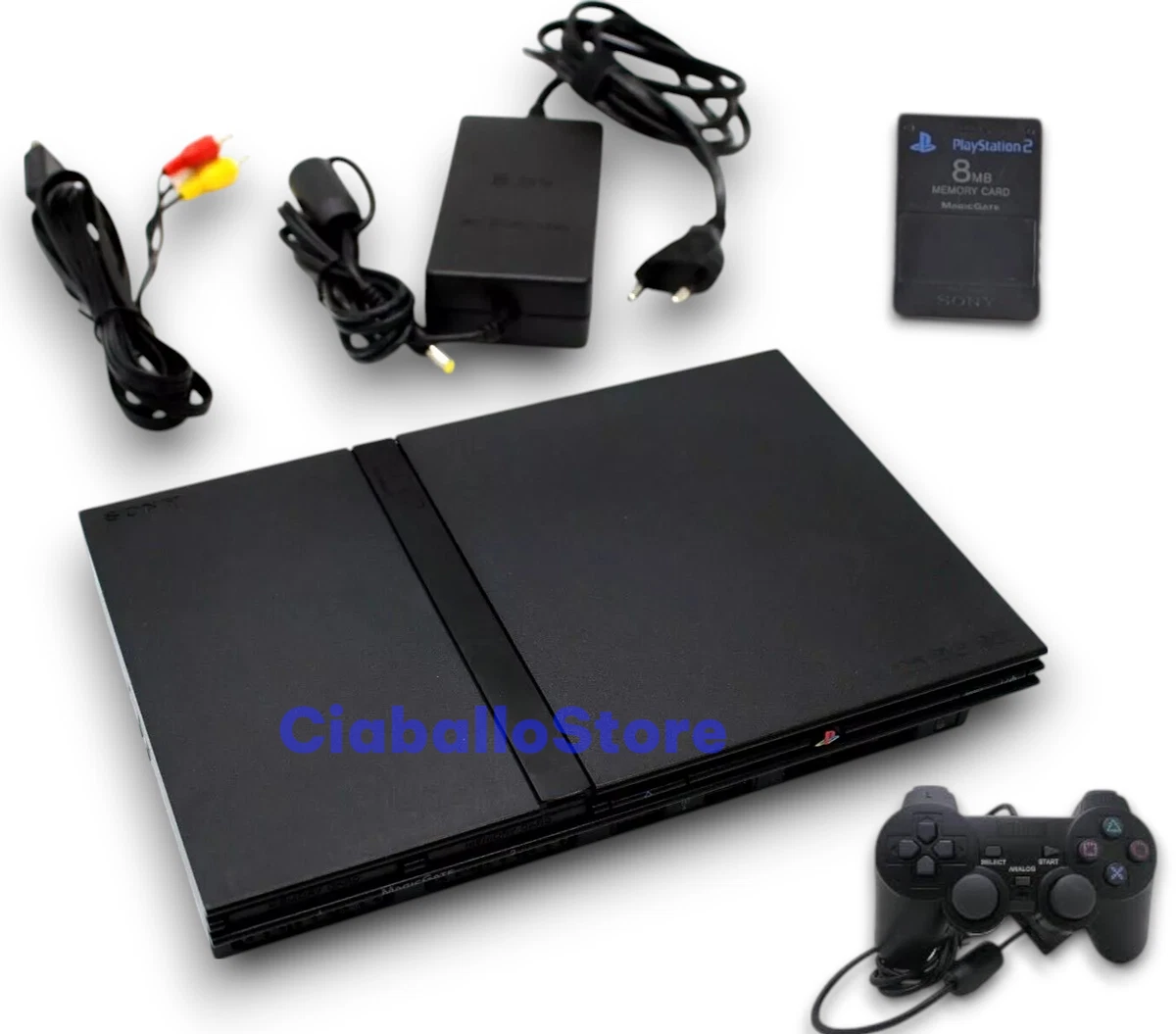 Console Sony PlayStation 2 Slim – Ricondizionata Con Controller E 1 Anno Di Garanzia