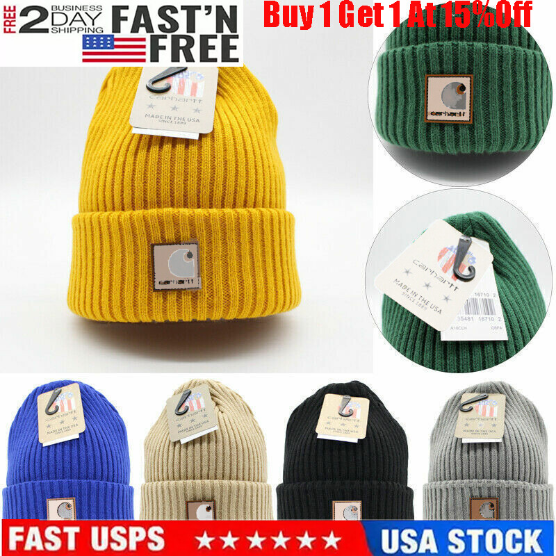 Beanie Hat Women Men Acrylic Watch Hat Beanie Winter Warm Knit Cap -A18