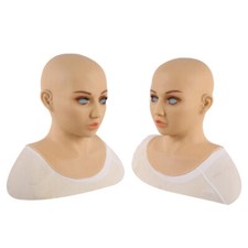 Silicone Rubber Female Mask - Latex Girl Disguise Masquerade Crossdress