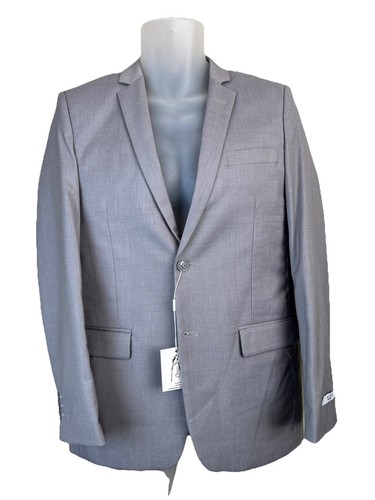 Boys Slim Fit Gray Suit Jacket Only Size 16 Double Vent New Nicks Menswear - 第 1/9 張圖片