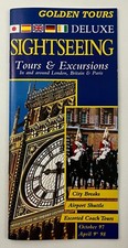 1997-98 London Britain Paris France Golden Tours Sightseeing VTG Travel Brochure