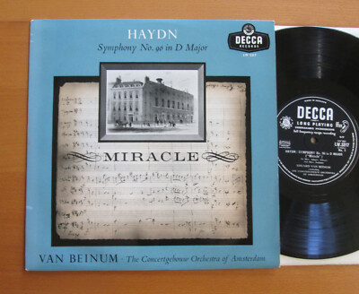 LW 5317 Haydn Symphony no 96 Van Beinum Concertgebouw Decca 10'' EXCELLENT