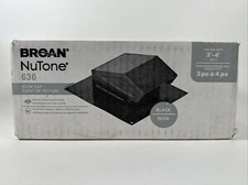 Broan 636 Steel Roof Vent Cap Black - 3" and 4" Round Duct Bathroom Ventilation