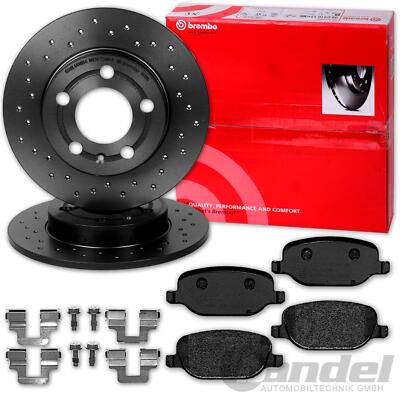 brembo GELOCHTE SPORT-BREMSSCHEIBEN + BELÄGE HINTEN für ALFA 159 BRERA SPIDER