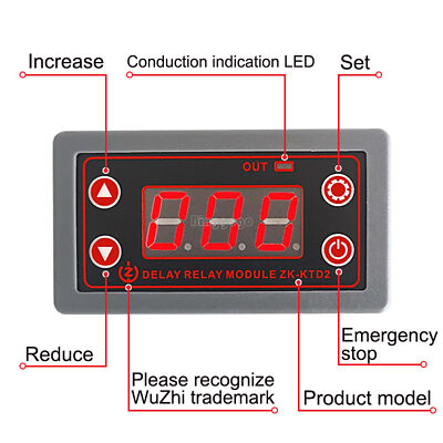 DC 5-12V 24V 30V LED Digital Timing Trigger Cycle Timer Delay Relay Module