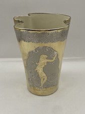 Rarissimo vaso liberty produzione SCI Verbano/Laveno decoro di Giorgio Spertini