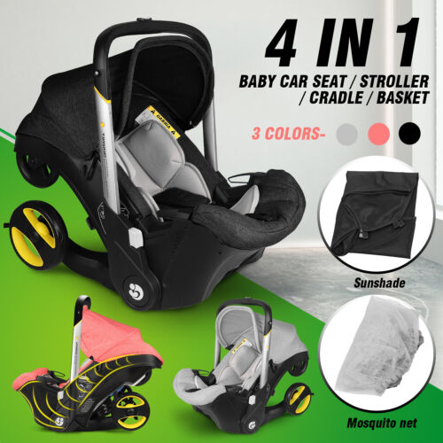 Baby Infant Car Seat Stroller Combos, 4 In 1 Car Seat Stroller Combo