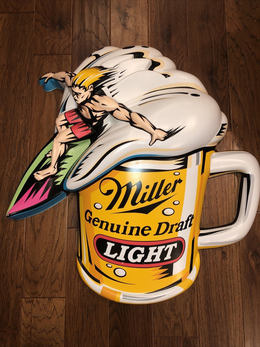 Miller Special Draft Beer パブミラー VTG 90's Miller Genuine Draft Light Portland Trailblazers