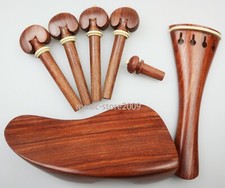 Ear Shape Rosewood Violin Parts Accessorie,Violin Pegs Chinrest Tailpiece Endpin