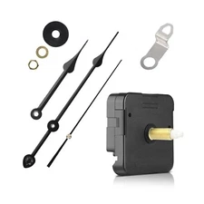 Large Wall Clock Movement black hand Mechanism 22mm Thread Axis Quartz with hook