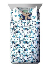 NEW Star Wars The Mandalorian Grogu/Baby Yoda 4pc Full Size Bed Sheet Set