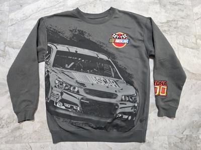 Nascar Daytona 500 Crewneck  Sweatshirt Mens Sz S Gray Embroidery 