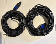 2Pcs 25 Feet Professional Speakon to 1/4 Speaker Cable, Pair 25 ft 12 Gauge S...