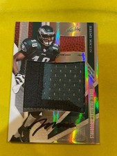 2009 Absolute Rookie Premiere Materials RPA Patch Auto Jeremy Maclin Eagles /10