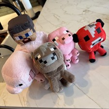 Minecraft Plush Lot of 5, Mojang Jinx