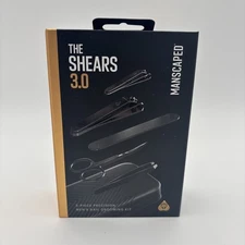 MANSCAPED® Shears 3.0, 5-Piece Precision Men’s Nail Grooming Travel Kit