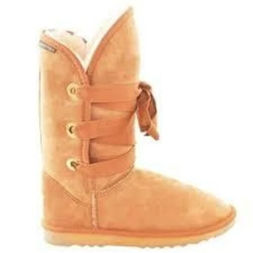 ZEAGOO WINTER FAUX SNOW BOOTS WOMEN'S CAMEL SIZE: .10