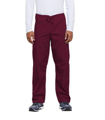 Cherokee Unisex Scrubs Drawstring Cargo Pant Tall 4100T WINW Wine Free Ship