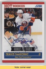 2010-11 Score Rookies & Traded Signatures Travis Hamonic #618 Auto READ n8a