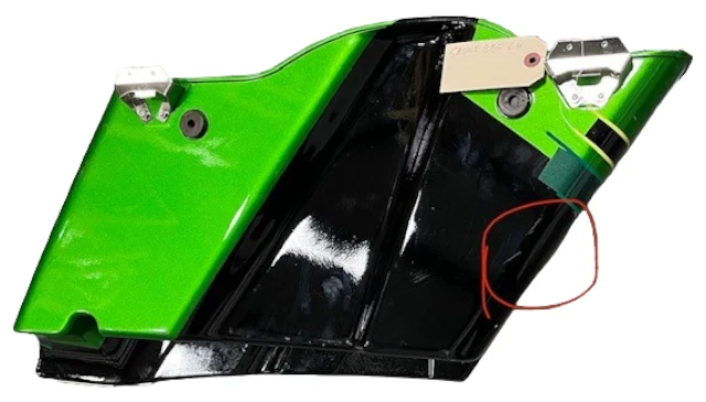 Harley S.BAG LH PAINTED SADDLE BAG LH New/imperfect Sold As Is NEW OEM - Image 3 of 3