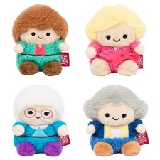 "Juego completo de 4 nuevas muñecas de peluche Golden Girls BumBumz 4,5"" Bum Bumz Rose Blanche"