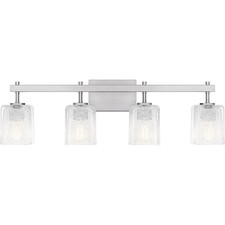 Quoizel BTH8631 Brenthouse 4 Light 32"W Vanity Light - Nickel