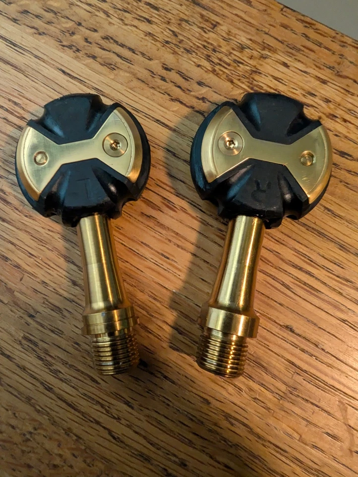 Speedplay Zero Pedals, New Titanium Spindles & Bowties, New Bearings, 151g - Image 2 of 4