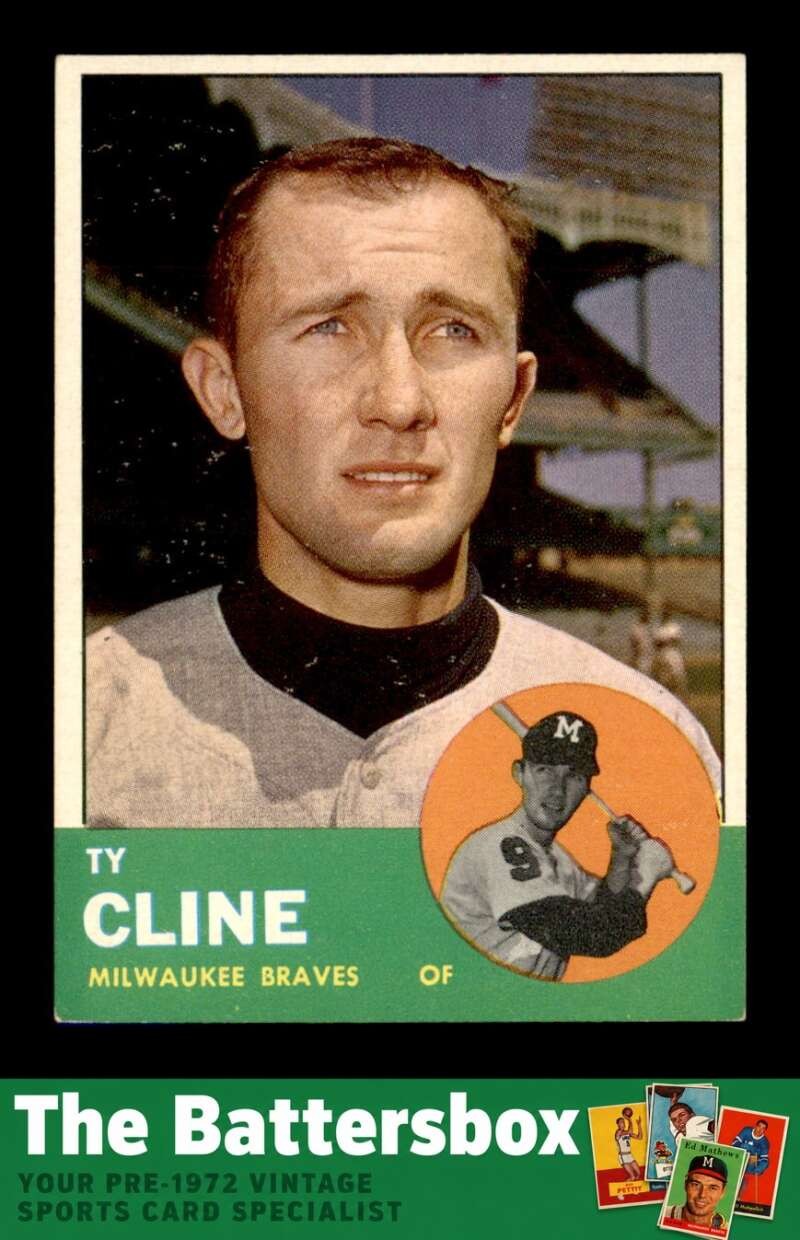 1963 Topps #414 Ty Cline   EXMT/EXMT+ X3760861