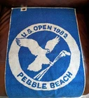Vintage 1982 US Open Pebble Beach Golf Towel Watson Winner Nicklaus 2nd