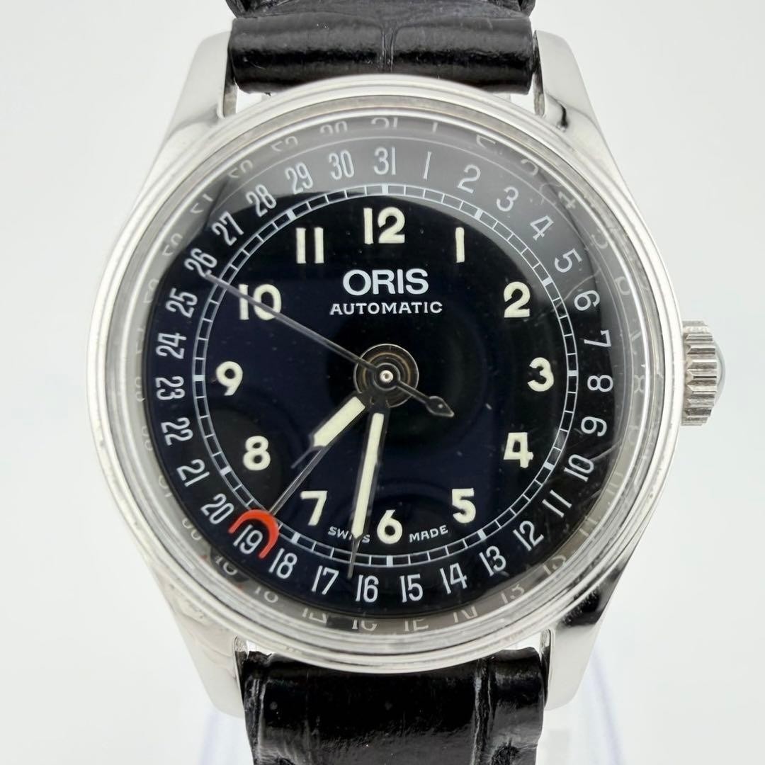 Oris 7405B Pointer Date Automatic Black Dial Unis… - image 1