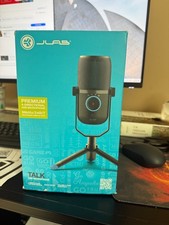 JLab Talk USB Microphone 96kHz/24-bit Condenser - Open Box Tested - Black