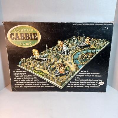 Vintage London Cabbie Game Board Game 1971 Intellect (U.K) Ltd Made In England 