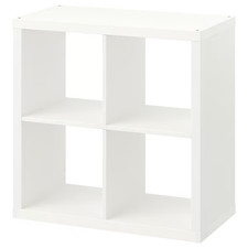 New IKEA KALLAX White Shelving Unit Cube Storage Bookcase Wall/Floor Mountable
