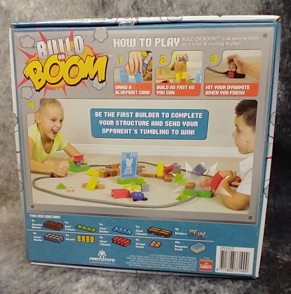Goliath Build or Boom Game 2 Players Ages 4 + Fun Building Construction Set NEW - Image 4 of 4