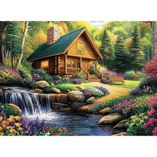 500 Piece Puzzle for Adults Cozy Cabin 500 Pieces Puzzles 20.5x15in,