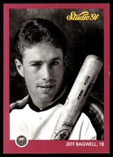 Jeff Bagwell 1991 Studio #172 Houston Astros FREE SHIPPING AutographDen