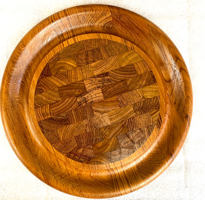 Round Dansk Teak Wood Jens Quistgaard Cutting Serving Cheese Board