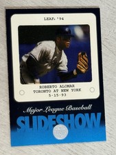 1994 Donruss Leaf #5 Roberto Alomar Slideshow HOF Blue Jays
