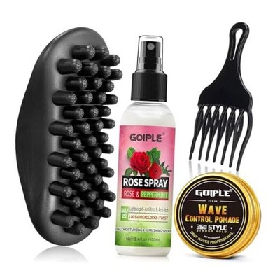 Wave Pomade Twist Sponge Brush Twist Styler Comb for Black Men - Washable Afro