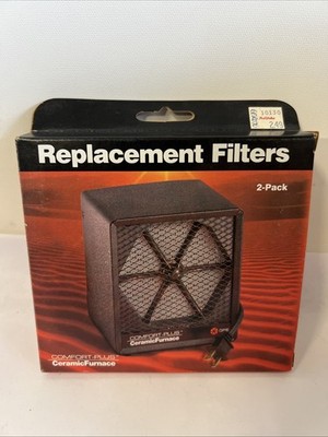 GPE 4000 Comfort Plus Ceramic Furnace Fan Heater Replacement Filters (2) In Pkg